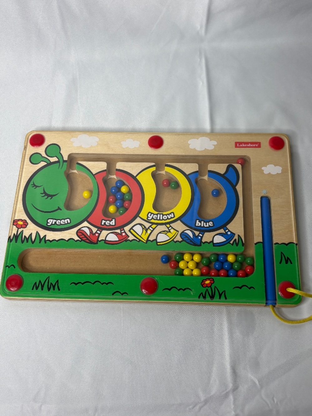 Lakeshore Learning Colorpillar Caterpillar Magnetic Maze Colors Sorting Game
